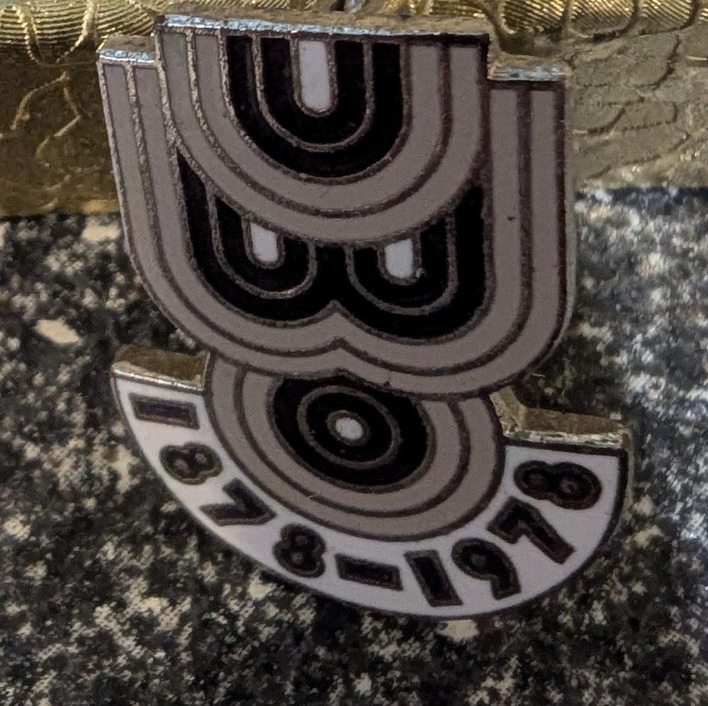 Western Pin w closure - Western University Vintage 1878-1978 Commemorative Pin